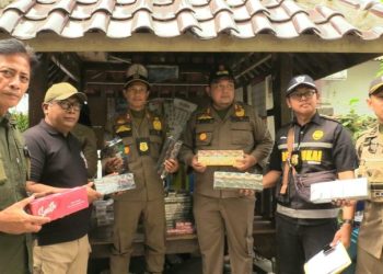 Gelar Operasi Gabungan,Petugas Sita 10.820 Batang Rokok Ilegal