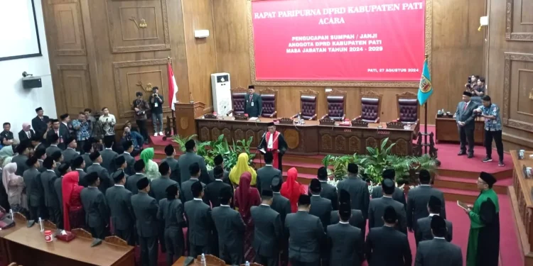 50 Anggota DPRD Kab Pati Periode 2024-2029 Resmi Dilantik,23 Orang Wajah baru