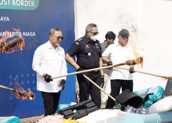 Kegiatan Pemusnahan Temuan Hasil Pengawasan, Oleh Balai Pengawasan Tertib Niaga Surabaya Capai 3.5 Milyar