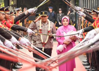 Polda Jateng Gelar Acara Tradisi Penyambutan Kapolda Baru Brigjen Pol Ribut Hari Wibowo