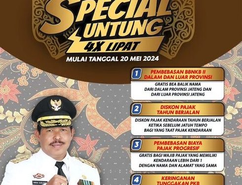Yuk Manfaatkan,Samsat Jawa Tengah Ada Program Keringanan Pajak