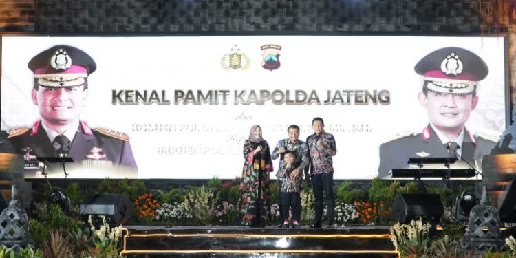 Malam Kenal Pamit Kapolda Jateng, Brigjen Pol Ribut Hari Wibowo dan Komjen Pol Ahmad Luthfi