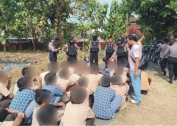 30 Pelajar Pesta Miras Diamankan, Diduga Hendak Tawuran