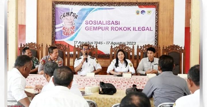 Tekan Peredaran Rokok Ilegal ,Diskominfo Pati Intensifkan Sosialisasi GRI