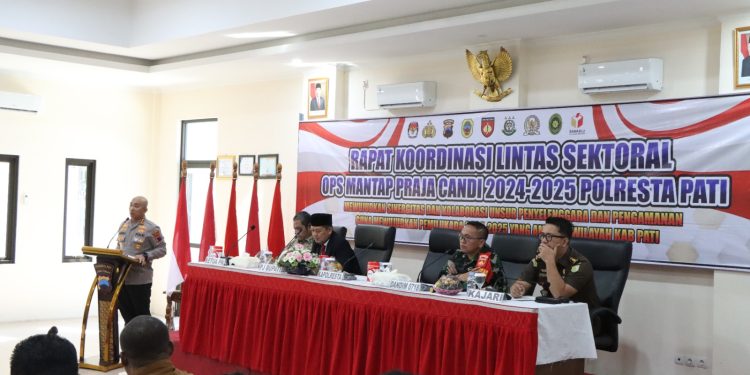 Polresta Pati Gelar Rakor Linsek Operasi Mantap Praja