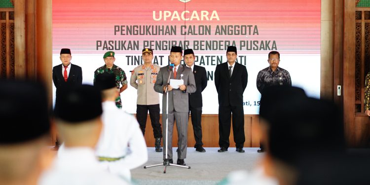Paskibraka 2024 Kabupaten Pati Dikukuhkan Sekda  