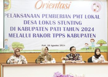 Monica Sujarwanto Hadiri Orientasi Pelaksanaan Pemberian PMT Lokal Desa Lokus Stunting
