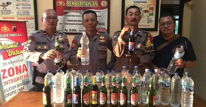 Hasil Pengamanan Orkes Dangdut di Pakis Aji, Polisi Berhasil Amankan Puluhan Miras Berbagai Merk