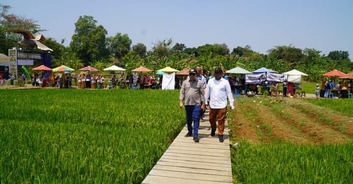 Wisata Baru Sawah Bengkok di Desa Mantingan Diresmikan