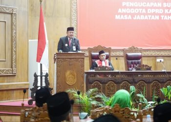 Hadiri Pelantikan DPRD, Pj Bupati Harapkan Anggota Dewan Jalankan Tugas Sebaik-baiknya