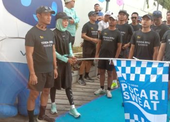 Pati Playon Kolaborasi TBC Gelar Shakeout Pesantenan Run 3 K, Ajang Silaturahmi Komunitas Lari di Pati