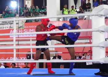 Atlit Cabor Muaythai Jateng Berpeluang Masuk Final