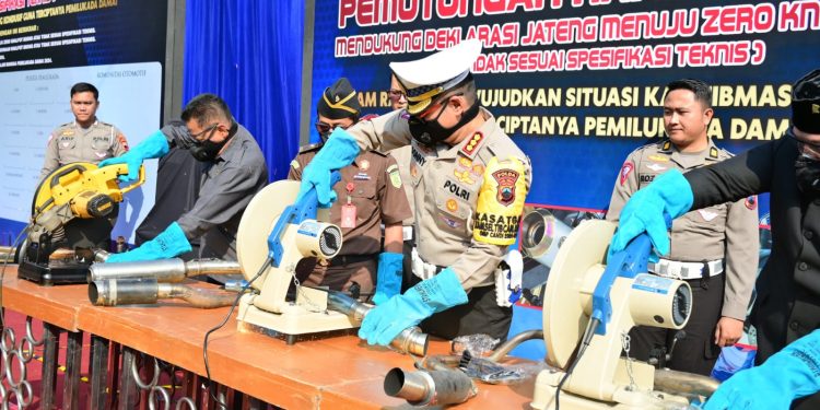 Polda Jateng Deklarasikan “Zero Knalpot Brong”Jelang Pemilukada 2024