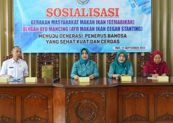 Sosialisasi Gemarikan, Pj Ketua TP PKK : Ayo Makan Ikan Cegah Stunting