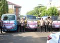 Polresta Pati Salurkan 12 Tangki Air Bersih Untuk Warga yang Terdampak Kekeringan